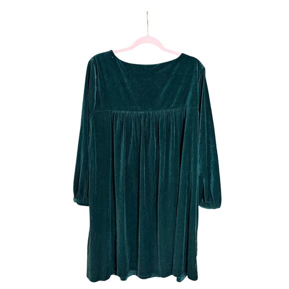 Hatch Green Velvet Maternity Dress XXL bella fairy witchy boho holiday pregnant - Picture 2 of 9